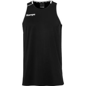 Kempa Player Tank Top Kind Zwart-Wit Maat 140