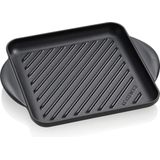 Le Creuset Vierkante grill 24cm Mat Zwart