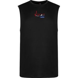 FitProWear Heren Mouwloos Sportshirt / Sporthemd MAX - Zwart - Maat XXL/2XL - Sporthemd - Sportshirt - Mouwloos shirt - Sportkleding - Fitness hemd - Fitnesskleding - Singlet - Tanktop - Stringer