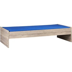Bedframe 90x210 cm - Donker Grijs Hout â€“ Budel