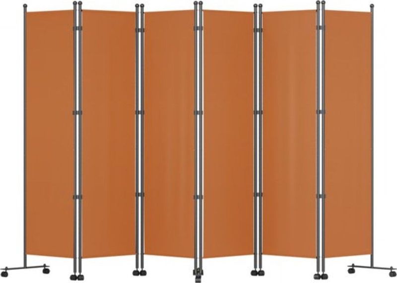 Kamerverdeler - 6 Panelen - Opvouwbaar - Thuiskantoor - Scheidingswand - 308x185cm