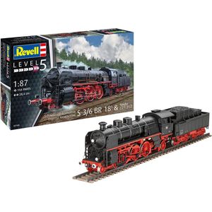 1:87 Revell 02168 Express locomotive S3/6 BR18(5) with Tender 2-2-T Plastic Modelbouwpakket