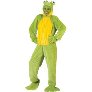 Pierros - Kikker Kostuum - Kikker Kostuum - Geel, Groen - Maat 52-54 - Carnavalskleding - Verkleedkleding