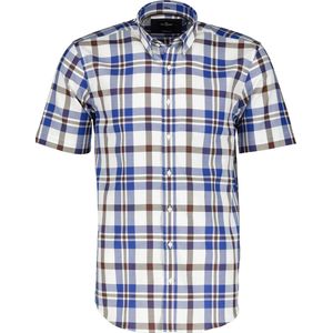 Jac Hensen Overhemd - Modern Fit - Blauw /wit - M