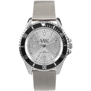 Meye Watch ""007"" Nato zilverkleurig met zwart horloge
