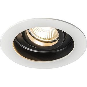 QAZQA rondoo - Moderne Dimbare LED Smart Inbouwspot incl. wifi met Dimmer - 2 lichts - Ø 104 mm - Wit - Woonkamer | Slaapkamer | Keuken