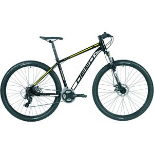 Mountainbike Vaznev - Met 24 versnellingen - 29 inch wielmaat - Racefiets - Herenfiets - Framemaat 50cm - Zwart/geel