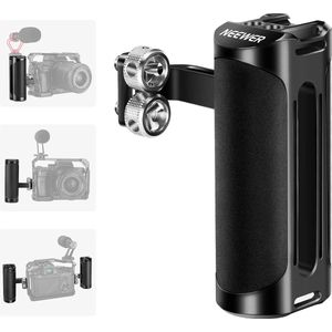 Aluminium Zijkant Handvat voor SmallRig Camera Cage voor DSLR en Mirrorless Camera, Handvat met Verticale/Horizontale Aanpassing, Koudeschoen, Ingebouwde Zeskantsleutel en 1/4"" Schroeven