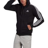 Adidas Essentials 3-Stripes Fleece Vest Zwart Heren - Maat S