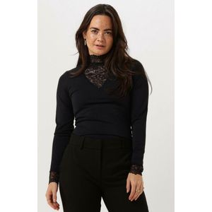 Minus Vanessa V-cut Blouse Tops & T-shirts Dames - Shirt - Zwart - Maat XL