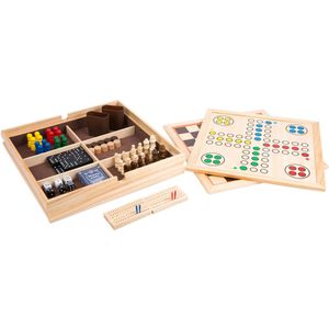 Small Foot by Legler - Houten Klassieke Spellen 9in1 - Spelplezier voor jong en oud