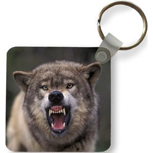Sleutelhanger - Uitdeelcadeautjes - Wolf - Bek - Tanden - Plastic