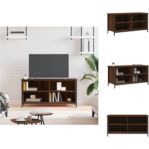 vidaXL Tv-meubel - Tv-meubels - Kast - Dressoir - Tv-meubel 100x40x50 cm bewerkt hout bruin eikenkleur