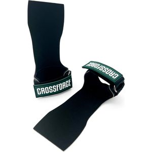 CrossForce Ultra 1.0 CrossFit grips - Sport Handschoenen - Geschikt voor CrossFit, Fitness, Turnen & Gymnastics – Zwart met groen – Maat XL