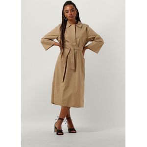 NUKUS Alani Dress Jurken Dames - Kleedje - Rok - Jurk - Cognac - Maat M