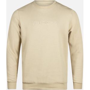 Radical sweater crewneck logo embroidery | beige