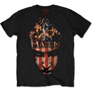 Marilyn Manson - Crown Heren T-shirt - S - Zwart