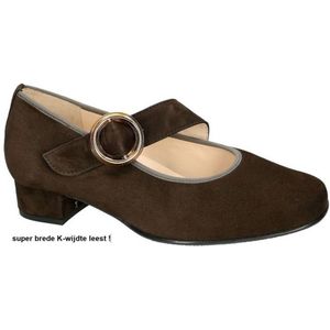 Hassia -Dames -  bruin donker - pumps & hakschoenen - maat 40