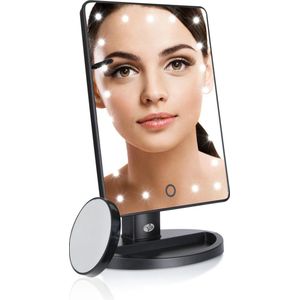 Rio MMSP Make Up Spiegel met dimbare LED verlichting - 1/10x Vergroting - 360° Verstelbaar