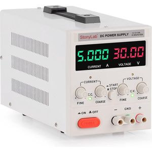 Digitale DC-Voeding 30V / 5A - Instelbare Laboratoriumvoeding met Enkele Uitgang voor Onderzoek