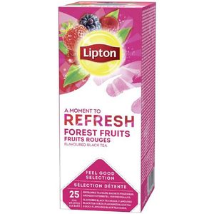 Thee lipton refresh forest fruits 25x1.5gr | Pak a 25 stuk | 6 stuks
