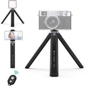 156 cm Aluminium ministatief met Bluetooth afstandsbediening voor camera en smartphone - maximale belasting 20 kg