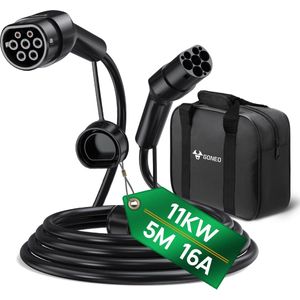 GONEO Laadkabel Type 2 - 11kW 5m 16A - mode 3 - 3 fase, Charging Cable