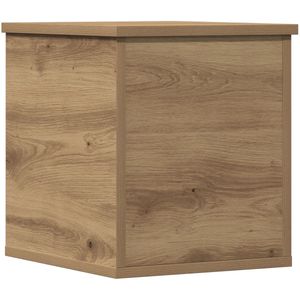 vidaXL - Opbergdoos - Artisan - Eiken - 30x35x35 - cm - Bewerkt - Hout