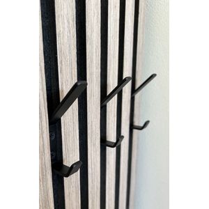 Dubbele kapstokhaak voor akoestisch wandpaneel - 10mm -Akupanel - akoestische panelen - Akoestisch paneel- Akoestische wand - kapstok - Schroefmontage - 1 stuk - Metaal