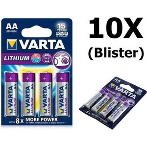 Varta Ultra Lithium AA Batterijen - 40 Stuks (10 Blisters a 4st)