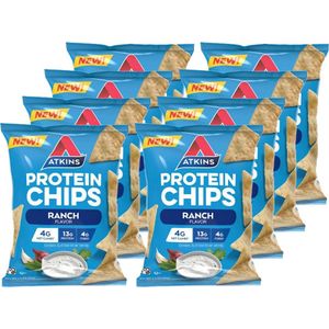 Atkins | Protein Chips | Ranch | 8 stuks | 8 x 32 gram