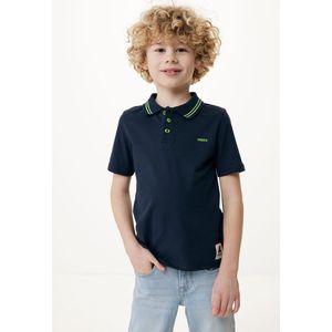 Mexx Polo With Tipping - Jongens Kleding - Navy - Maat 110-116