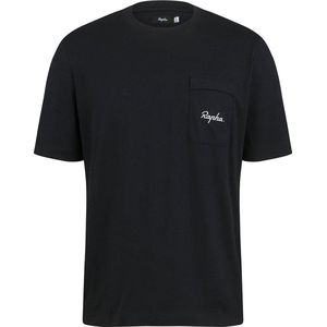 Rapha Logo T-shirt Met Korte Mouwen En Zak Zwart S Man