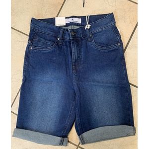 Brams Paris dames short - korte broek dames - Julia - dark blue denim - maat 36