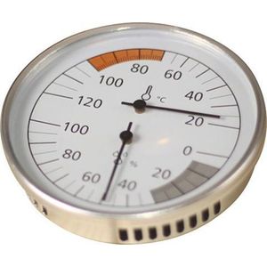 Karibu Sauna Thermometer Hygrometer (Klimaatmeter) - Classic (Ø10cm)