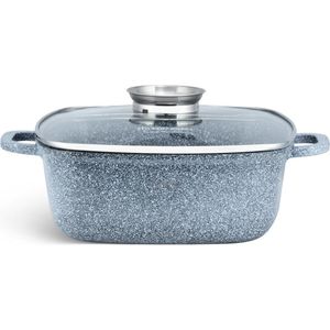 Edënbërg Stonetec Line - Luxe Aluminium Kookpan/Braadpan met Deksel - 6,5 liter - 28 cm