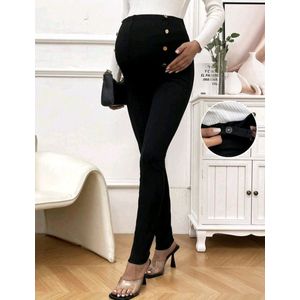 Sexy elegante corrigerende hoog kwaliteit zwangerschaps legging tregging broek met verstelbare taille en stretch maat L