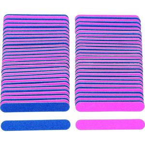 Professionele nagelvijl set - 100 stuks - dubbelzijdig - voor gel- en kunstnagels