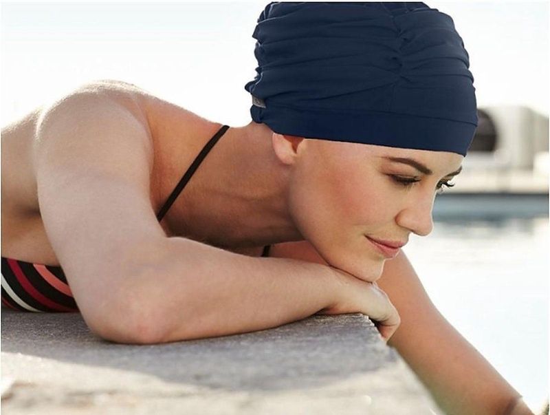 Chemo muts Christine Headwear swimcap darkblue