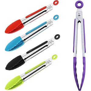 Silikon Mini Zange - 5 Stücke, Hitzebeständig, Klein Küchen Verriegelung Zange