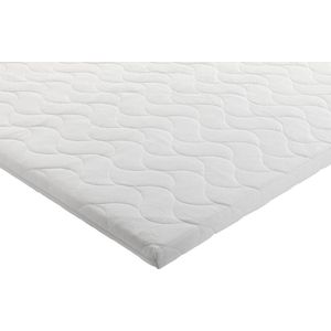 Topper 140x200 - 9cm dik - Nasa Traagschuim - Afritsbaar hoes - Ergoline