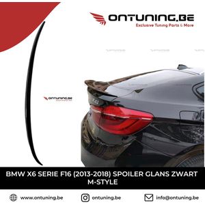 BMW X6 Serie F16 (2013-2018) Spoiler Glans Zwart M-Style