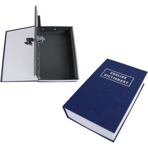 Kluis in boek / Engels woordenboek verstopplek - metaal - 27 cm