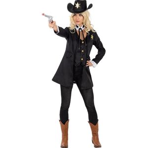 Funidelia | Sheriffkostuum Voor voor vrouwen â–¶ Cowboys, Indianen, Western - Kostuum voor Volwassenen Accessoire verkleedkleding en rekwisieten voor Halloween, carnaval & feesten - Maat M - Bruin