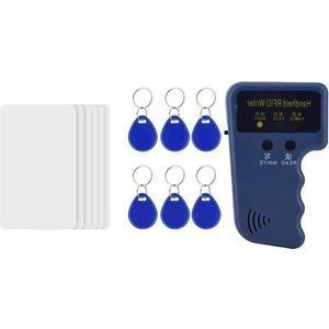 Handheld RFID ID-kaartkopieerapparaatlezer + 6 beschrijfbare tags + 6 kaarten - Geschikt voor gemeenschap school