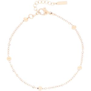 OOZOO Jewellery - rosé goudkleurige armband met bolletjes - SB-1002