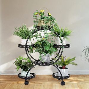Rakmishop - Metalen Plantenstandaard - Plantenrek - Plantenstandaard - 6 Laags