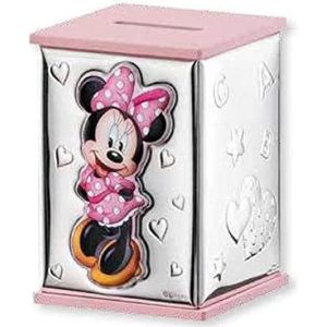 Disney Baby Minnie Spaarpot voor kinderen van kleurrijk zilver - leuk cadeau-idee voor meisjes