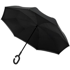 Impliva - Opvouwbare Inside Out Paraplu - Ã˜ 107 cm - Zwart