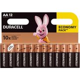 Duracell AA Alkaline - Batterij - 1,5 V - 12 Stuks